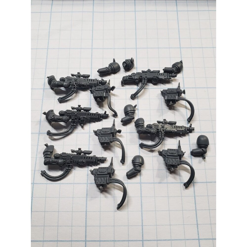 Warhammer 40k Kill Team Bits Cadian Kasrkin Trooper Hotshot Lasgun x5 Set LGA - Picture 5 of 7
